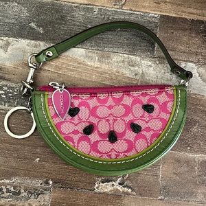 Coach Watermelon KeyChain Coin Purse 🍉